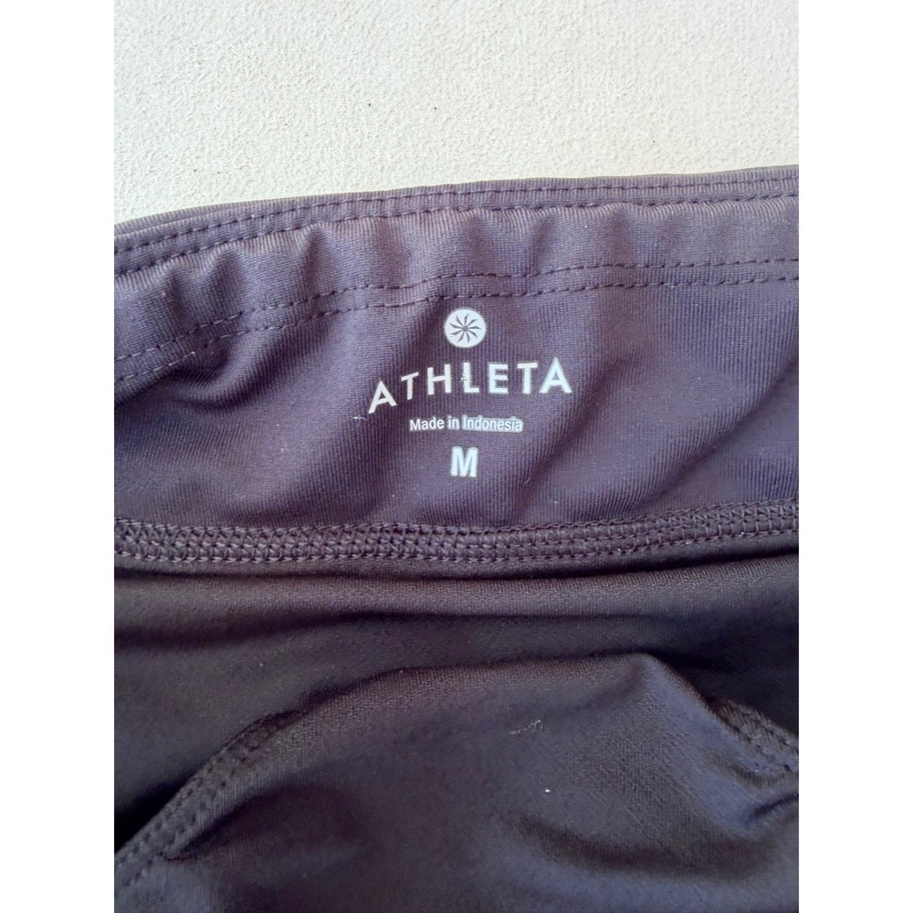 2 Pc Athleta Shorts Bundle Sz M Teal Grey Running Athletic Gorpcore Performance - Picture 8 of 8